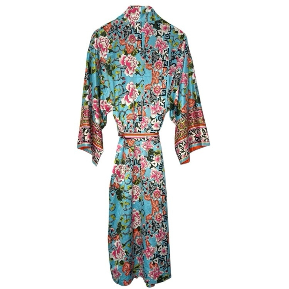 NATORI Private Luxuries Asian Inspired Floral Print KIMONO ROBE Size‎ L/XL - Picture 5 of 5